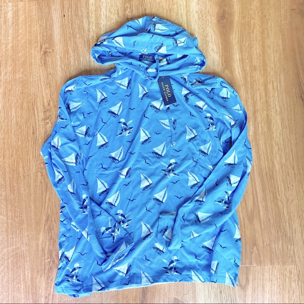 Polo Ralph Lauren long sleeve T-shirt hoodie NWT bear - Picture 3 of 9
